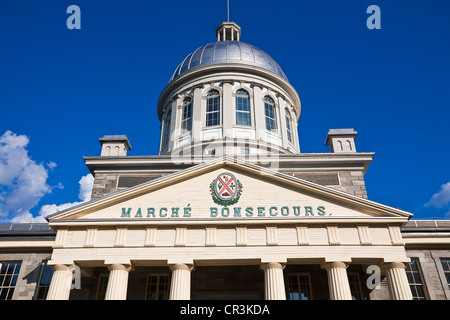 Kanada, Provinz Quebec, Montreal, Vieux Montreal (Old Montreal District), Bonsecours Markt mit Neo-klassizistischen Stil als bekannt Stockfoto