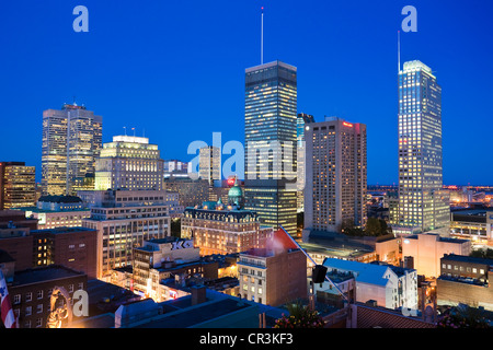 Kanada, Provinz Quebec, Montreal, Terrasse des magnetischen Bar und Restaurant auf der 20. Etappe von Hotel De La Montagne mit Stockfoto