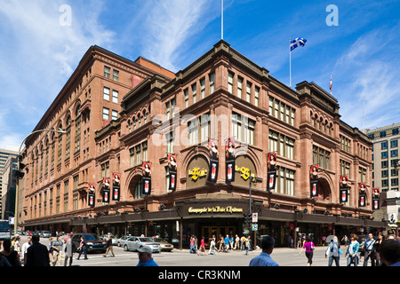 Kanada, Provinz Quebec, Montreal, Innenstadt, Rue St. Catherine, La Baie Store Stockfoto