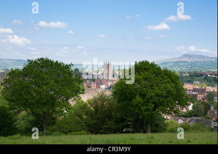 Sommer Tag, Ludlow, Shropshire Stockfoto