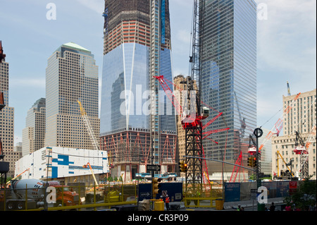 Baustelle am Ground Zero, Juni 2011, Manhattan, New York, USA, Amerika Stockfoto