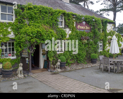 Award Winning Groes Inn in der Nähe von Conwy North Wales aus dem Jahre 1573 Stockfoto