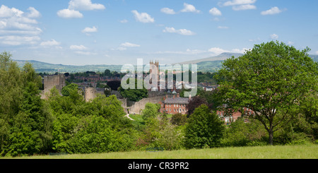 Sommer Tag, Ludlow, Shropshire Stockfoto