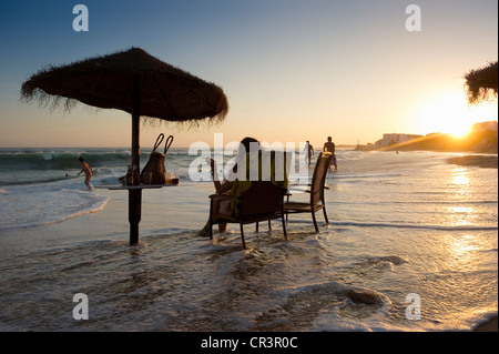 Strand, Los Canos de Meca, Costa De La Luz, Andalusien, Spanien, Europa Stockfoto