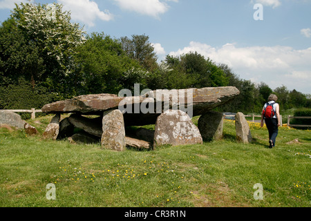 Arthurs Stone neolithische Grab und Walker Dorstone Golden Valley Herefordshire England UK Stockfoto