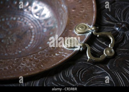 Detail von Hand gefertigte Brazier, Palacio De La Rambla Hotel, Ubeda, Jaén, Spanien, Europa Stockfoto