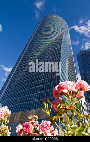 Torre Espacio Wolkenkratzer, Madrid, Spanien, Europa Stockfoto