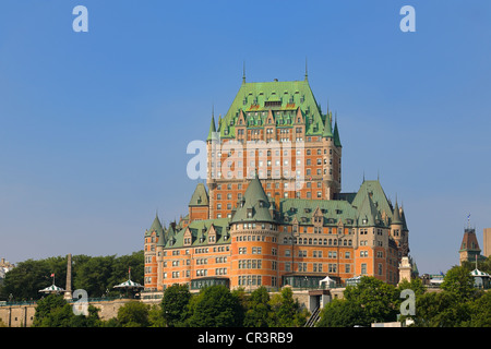 Kanada, Québec, Québec (Stadt), Altstadt UNESCO-Weltkulturerbe, Frontenac Castle Stockfoto