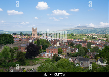 Sommer Tag, Ludlow, Shropshire Stockfoto