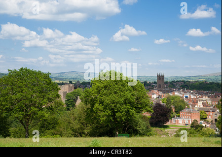 Sommer Tag, Ludlow, Shropshire Stockfoto