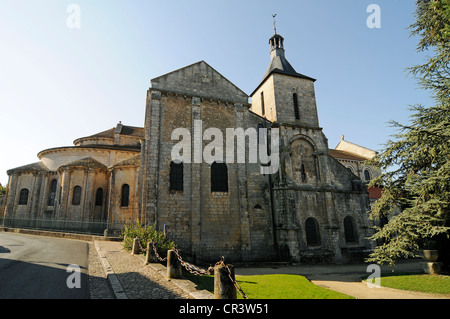 Kirche Eglise Saint-Hilaire-le-Grand, Französisch Way, Way of St. James, Poitiers, Vienne, Poitou-Charentes, Frankreich, Europa Stockfoto