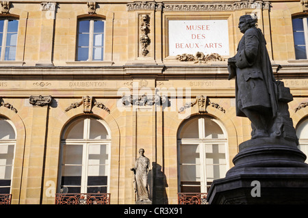 Jean-Philippe Rameau, Komponist, Denkmal, Musée des Beaux Arts, Museum der bildenden Künste, Dijon, Cote-d ' or, Bourgogne, Burgund Stockfoto