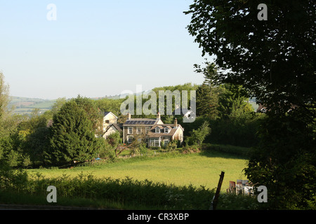 Ländliche Wohnsiedlung im Dorf Rudry in der Nähe der Stadt Caerphilly South Wales GB 2012 Stockfoto