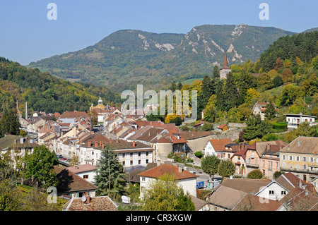Salins-Les-Bains, Abteilung des Jura, Franche-Comté, Frankreich, Europa, PublicGround Stockfoto