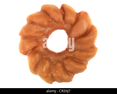Verglaste Cruller Donut Stockfoto
