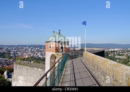 Tour du Roi Turm, La Citadelle, Zitadelle, Befestigungsanlagen von Vauban, UNESCO-Weltkulturerbe, Besancon, Departement Doubs Stockfoto