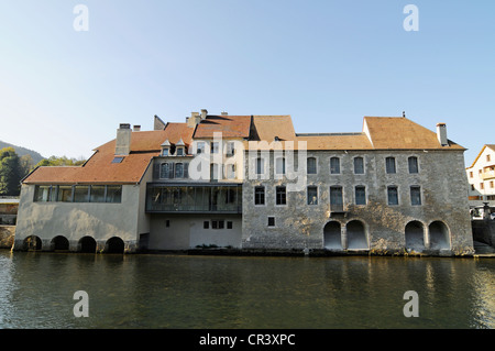 Musee Gustave Corbet Museum, benannt nach dem Maler, Geburtsort, Museum, Loue Fluss, Dorf, Ornans, Besancon Stockfoto