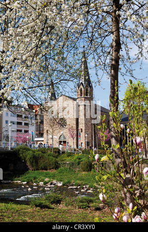 Martin-Luther-Kirche-Kirche, Bad Neuenahr, Ahrtal, Eifel, Rheinland-Pfalz, Deutschland, Europa Stockfoto