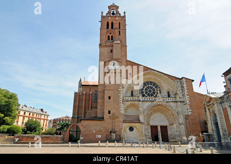 Toulouse Kathedrale oder Cathédrale Saint-Étienne de Toulouse, Toulouse, Departement Haute-Garonne, Midi-Pyrénées, Frankreich, Europa Stockfoto