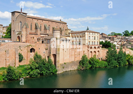 Abbaye Saint-Michel de Gaillac Abteikirche, Französisch Way of St. James, Gaillac, Fluss Tarn, Departement Tarn, Midi-Pyrenees Stockfoto