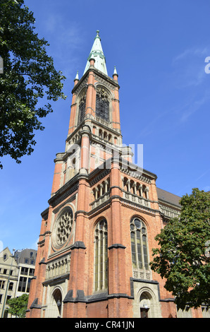 Johanneskirche, St. John's-Kirche, Martin-Luther-Platz-Platz, Düsseldorf, Nordrhein-Westfalen, Deutschland, Europa Stockfoto