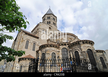 Eglise de Notre Dame du Port, Basilika, Kirche, Clermont-Ferrand Auvergne, Frankreich Stockfoto