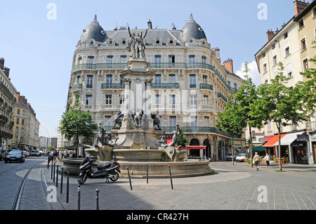 Hotel Notre Dame Square, Grenoble, Rhône-Alpes, Frankreich Stockfoto