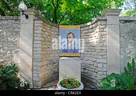 Selbstbildnis von Vincent Van Gogh, Kloster St. Paul de Mausole, Nervenheilanstalt, bleiben von Vincent Van Gogh Museum Stockfoto