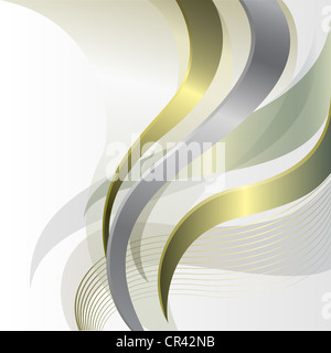 Zusammenfassung Hintergrund mit goldenen Linien-Muster, Grafikstil Stockfoto