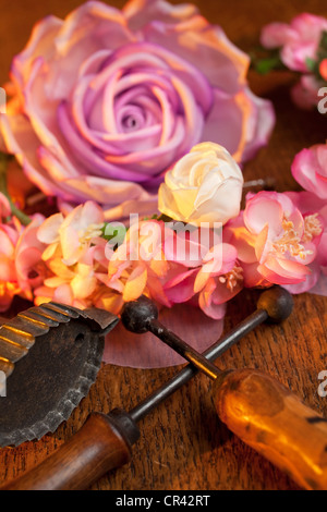Frankreich, Paris, Legeron Workshop, künstliche Blume designer Stockfoto