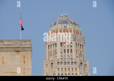 Buffalo, New York City Hall. Historischen Art-Deco-Gebäude abgeschlossen im Jahr 1931 von Dietel, Wade & Jones. Stockfoto