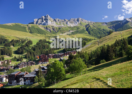 Frankreich, Savoyen, Valmorel, Massif De La Vanoise, die Pointe du Grand Nielard (2544m) Stockfoto