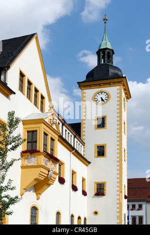 Rathaus, Obermarkt, Freiberg, Sachsen, Deutschland, Europa Stockfoto