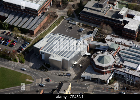 Luftaufnahme der UCLan, der University of Central Lancashire in Preston Stockfoto