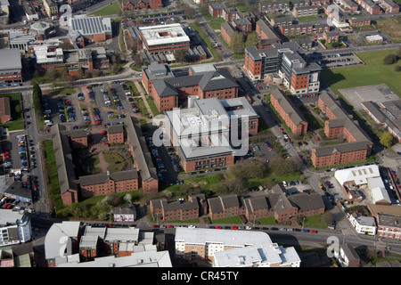 Luftaufnahme der UCLan, der University of Central Lancashire in Preston Stockfoto