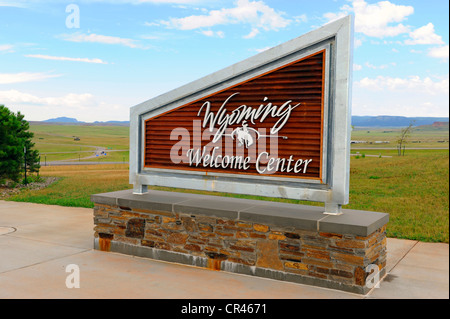 Wyoming Welcome Center uns WY Rest Reiseinformationen zu stoppen Stockfoto