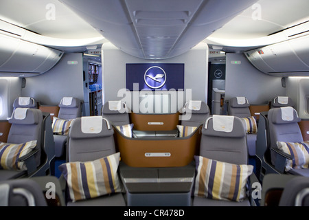 Der Business Class eine Lufthansa Boeing 747-8. Stockfoto