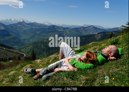 Mt Zwölferhorn bei St. Gilgen am Wolfgangsee See, Salzburger Land, Österreich, Europa Stockfoto