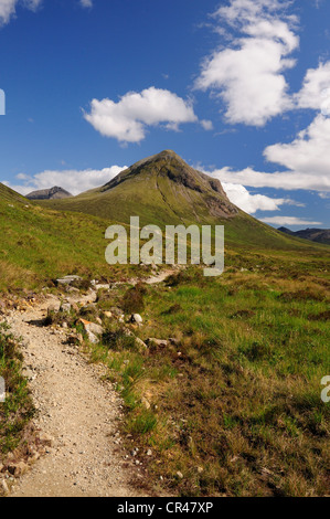 Glen Sligachan und Marsco im Sommer, Isle Of Skye, innere Hebriden, Schottland Stockfoto