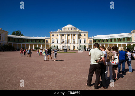 Russland, Pawlowsk, 30km südlich von St.Petersburg, UNESCO-Welterbe, Palast des künftigen Zaren Paul i. erbaut unter Catherine Stockfoto