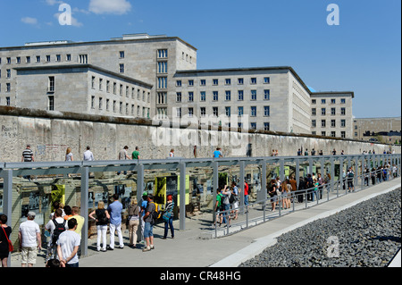 Berliner Mauer-Reste und Museum, Dokumentationszentrum, Stiftung Topographie des Terrors, historische Stätte, Denkmal Stockfoto
