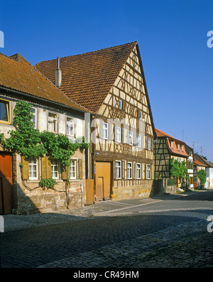 Fachwerkhaus, Königsberg, Hassberge, Unterfranken, Franken, Bayern, Deutschland, Europa Stockfoto