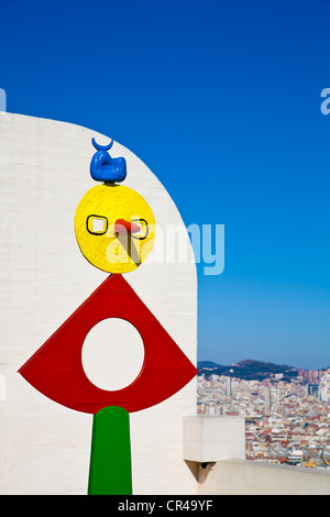Fundacio Joan Miró Foundation, Montjuic Park, Barcelona, Katalonien, Spanien, Europa Stockfoto