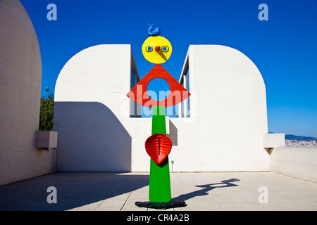 Fundacio Joan Miró Foundation, Montjuic Park, Barcelona, Katalonien, Spanien, Europa Stockfoto