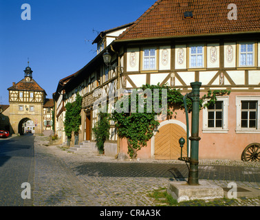 Fachwerkhaus, Königsberg, Hassberge, Unterfranken, Franken, Bayern, Deutschland, Europa Stockfoto