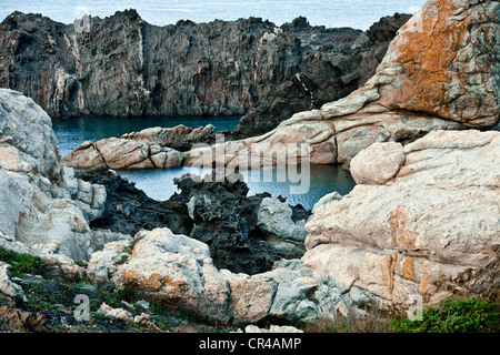 Felsige Landschaft rund um Cap de Creus, Katalonien, Spanien, Europa Stockfoto