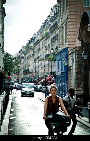 Straßenszene in Le Marais, Ile de France, Paris, Frankreich Stockfoto