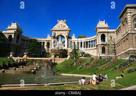 Frankreich, Bouches du Rhone, Marseille, Kulturhauptstadt Europas 2013, Palais Longchamps und Park beherbergt die national Stockfoto