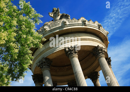 Frankreich, Paris, dem Parc des Buttes Chaumont (Buttes Chaumont Park), der Tempel der Sybille Stockfoto