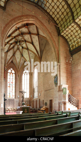 Innenansicht, Klosterkirche, Kloster Herrenalb, Herrenalb Abbey, ehemalige Zisterzienserkloster, Bad Herrenalb Stockfoto